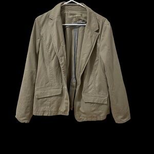 Eddie Bauer Legend Womens Fall Jacket Button/Pockets Size 16  100% Cotton